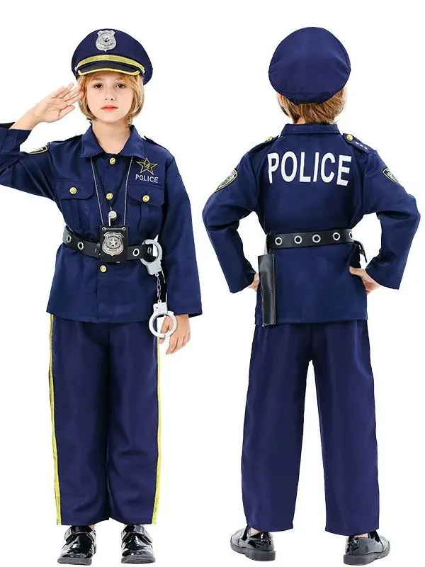 

Halloween Stage Performance Costumes Children's Police Outfits Traditional Chinese Ethnic Women's Fashion Autumn 2026