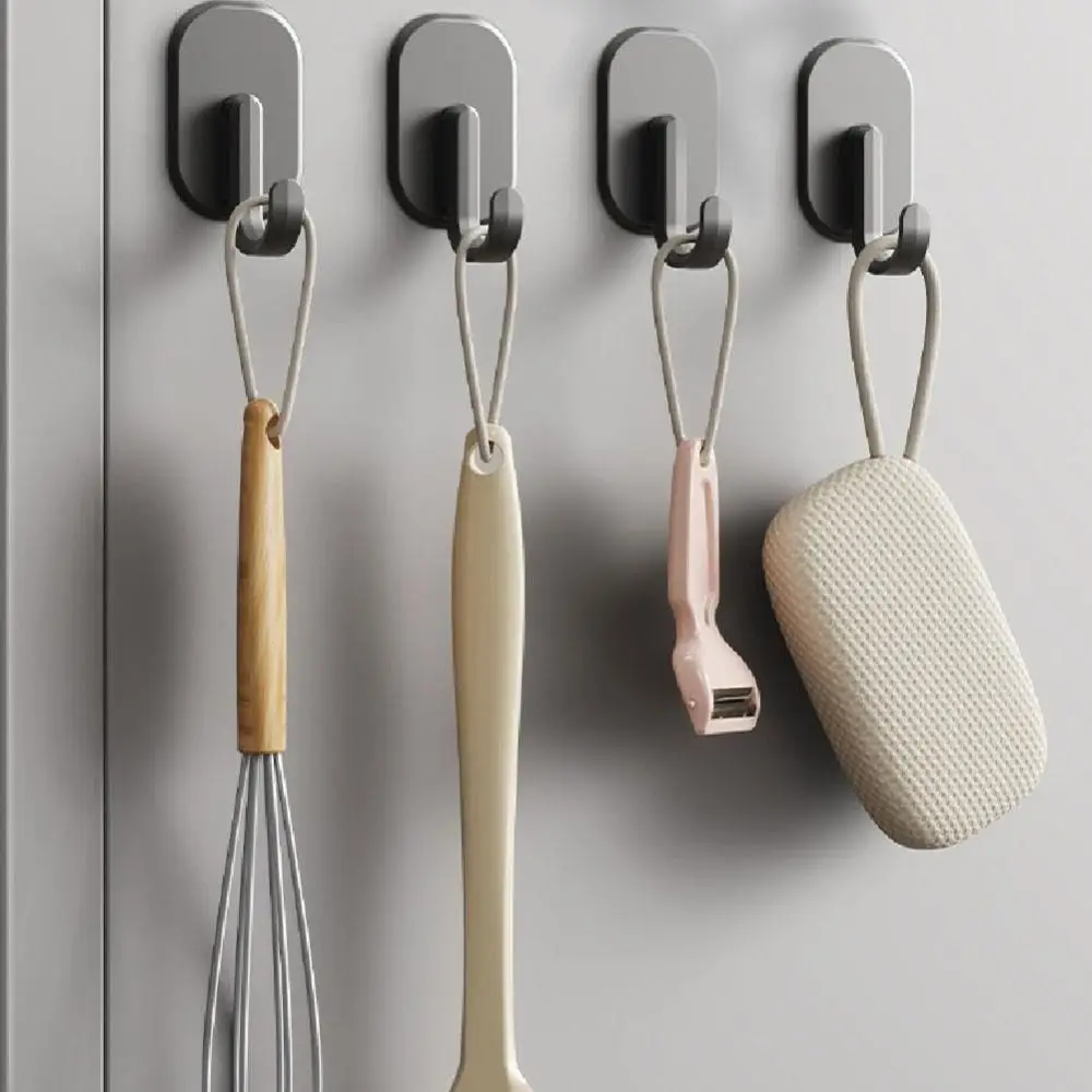 1/2/3/4PCS Strong Magnetic Magnetic Hook Key Hanger Heavy Duty Key Towel Storage Holder Multi-Purpose Wall-mounted Hook