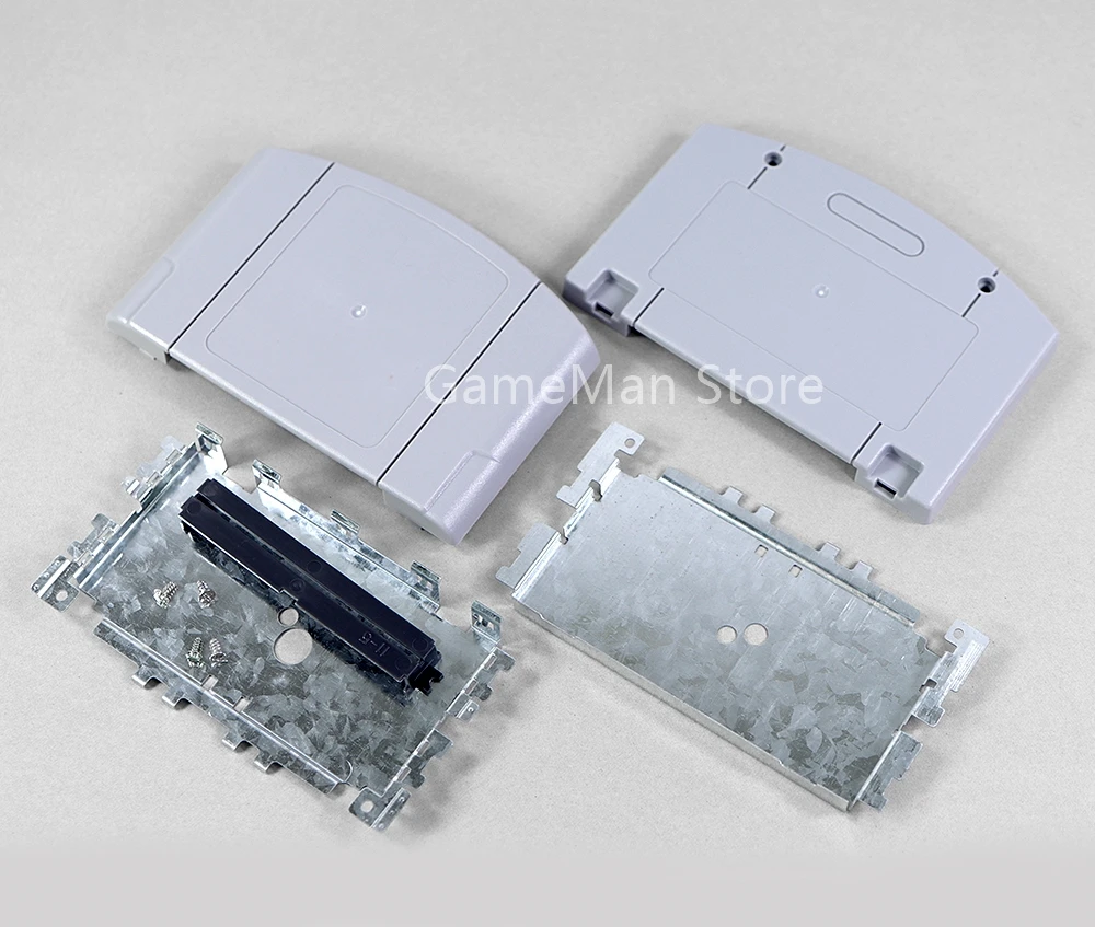 5set per N64 JP custodia per carte da gioco versione ue per scheda Nintendo N64 con custodia rigida di ricambio con supporto in ferro con viti
