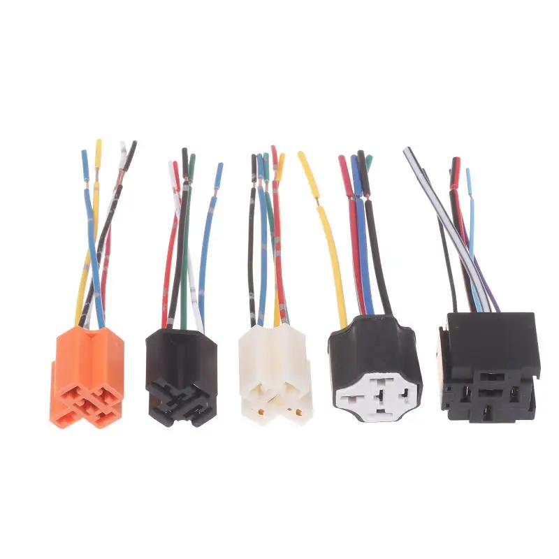 

【MO】Ceramic Car Relay Holder 5 Pin Auto Relay Socket 5 Pin Relay Connector Plug Ceramic Relay Holder Seat High Relay With Pins