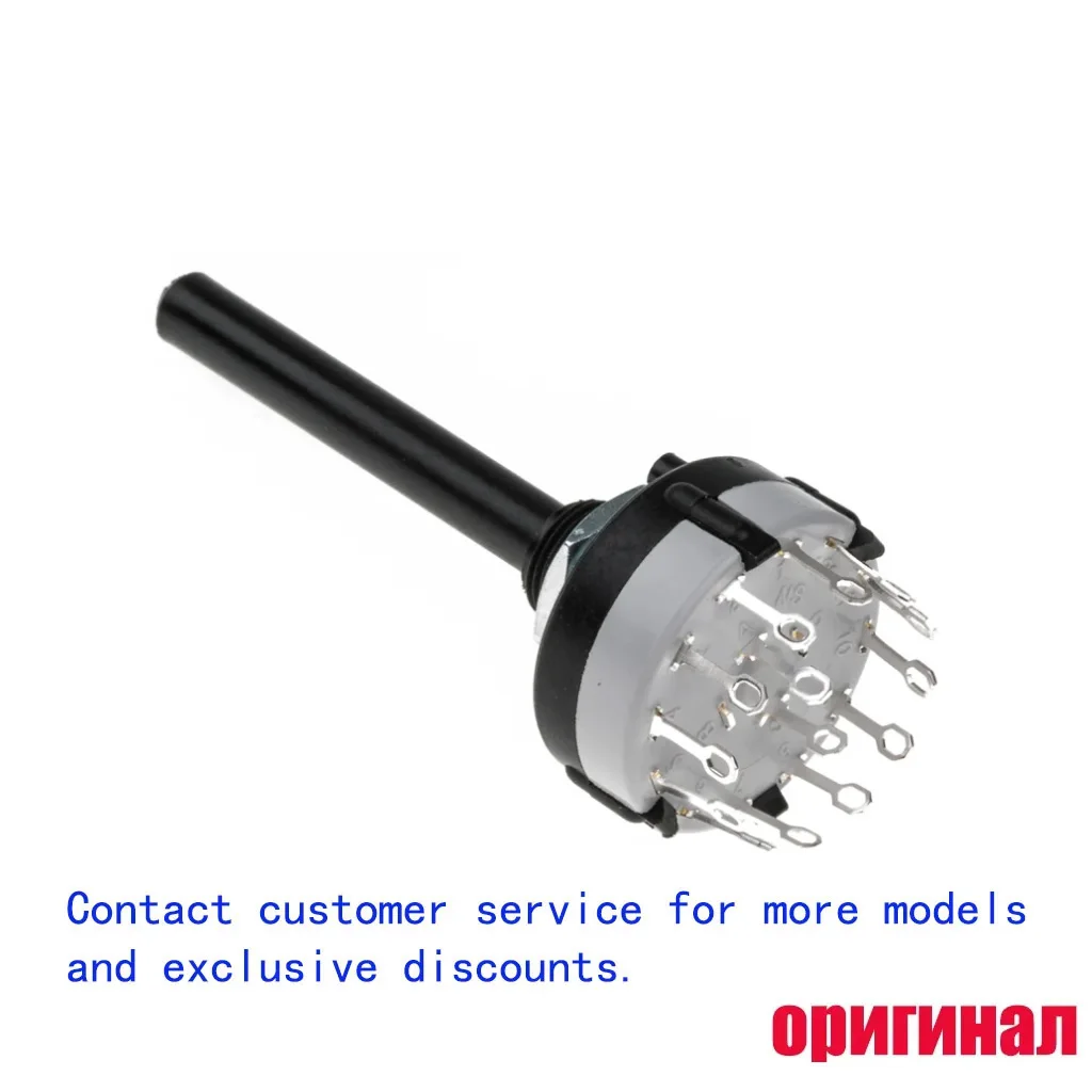 CK1030 Original Lorlin Rotary Switch, 6 Poles 2 Positions, 30 Degree Detent, 250V Band Switch