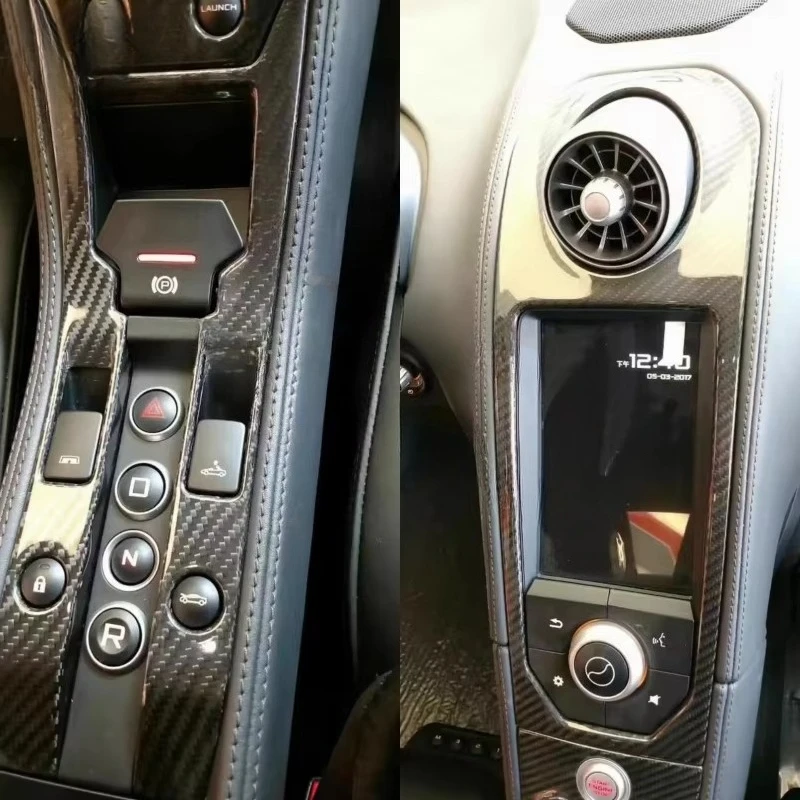 Dry Carbon Fiber Interior Parts Auto Parts for  mp4-12 650s Car Center Console Cover Interior Other Body Kit Parts