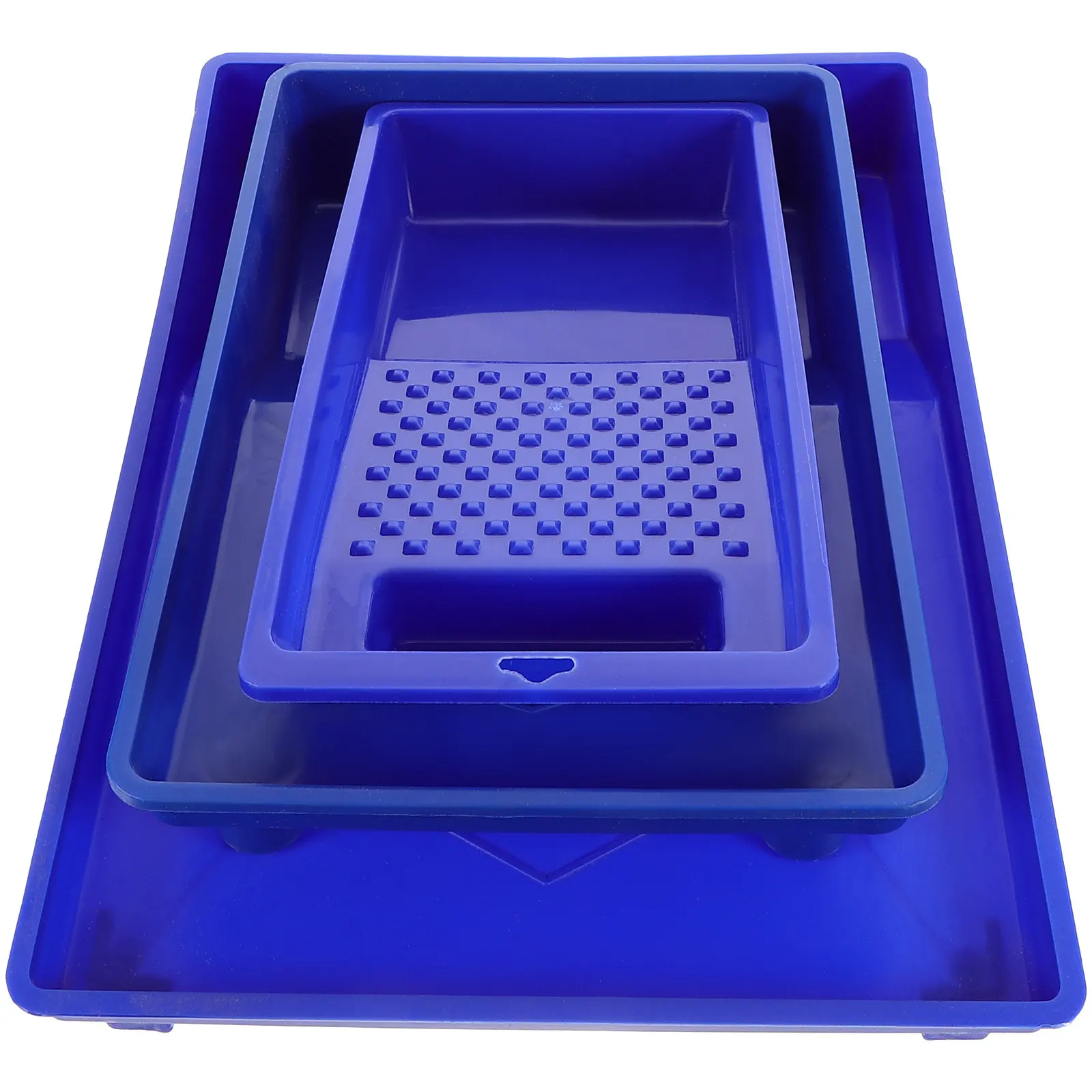 

Набор из 3 пластиковых лотков для смешивания красок: большой емкости, для акрила, масла, гуаши, акварели и пигментов