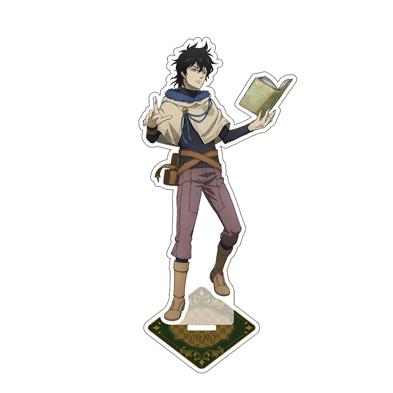 Anime Black Clover Acrylic Stand Asta Yuno Yami Noelle figure Stand Plate Cosplay Prop Decor Cartoons present Fans Gifts 15cm view 5