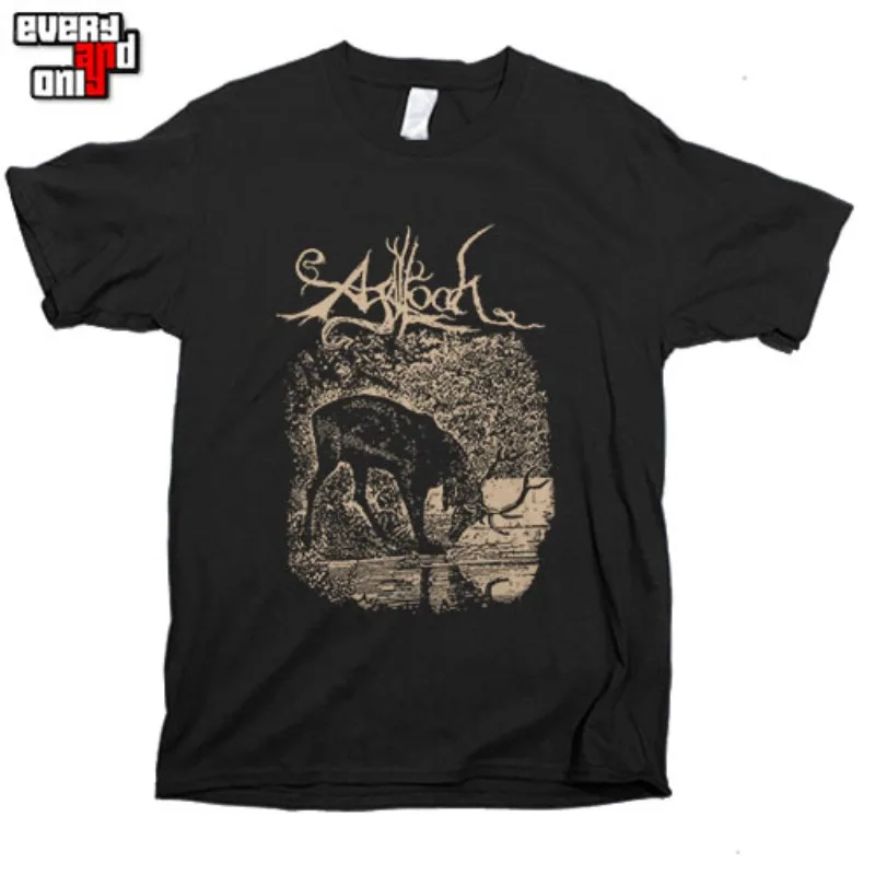 Agalloch Metal Band تي شيرت رجالي صيفي موضة الشارع تريند كم قصير قطن مريح فضفاض ملابس للرجال والنساء #2