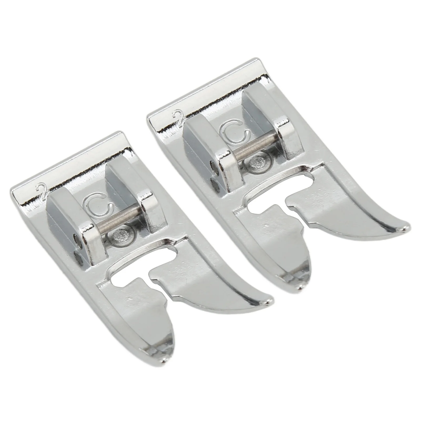 

2Pcs C Presser Foot Easy Use Stainless Steel Material Universal Sewing Tools for Singer for Viking