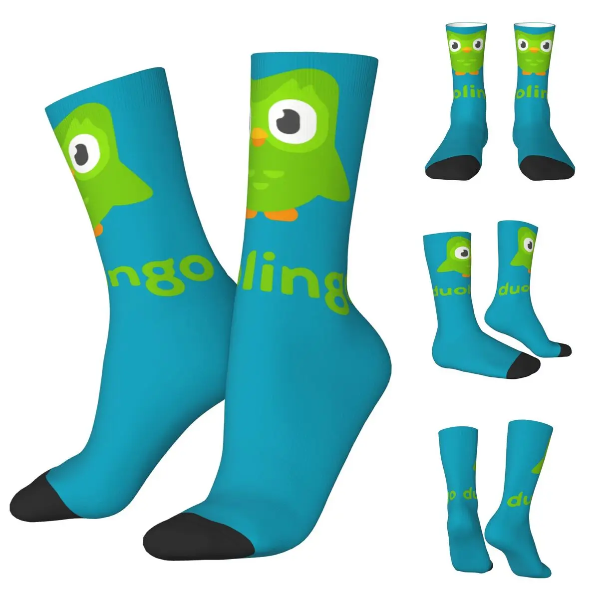 

Duolingo Owl Duo Men and Women printing Socks,Motion Applicable throughout the year Dressing Gift