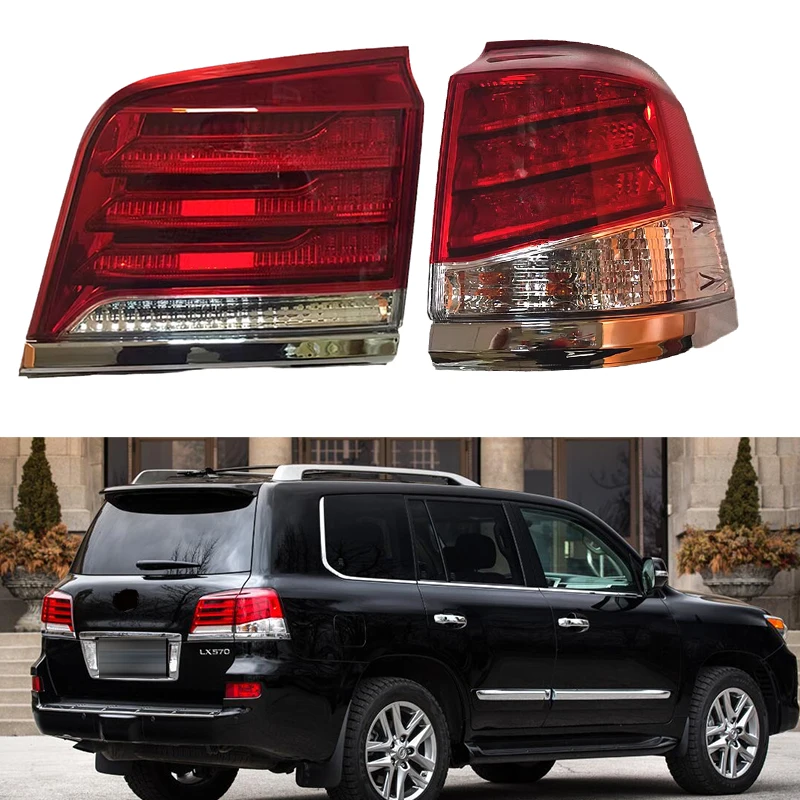 Car Tail Rear Light Turn Signal Reverse Warning Brake Lamp Taillight Accessories For Lexus LX570 2012 2013 2014 2015