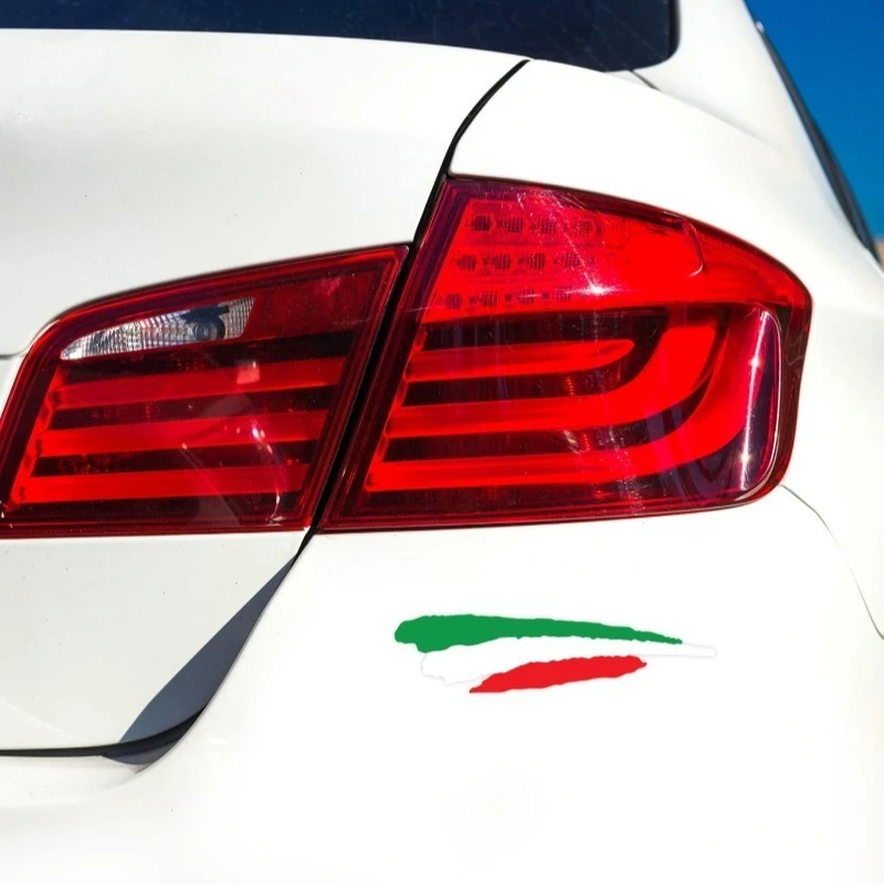 3PCS Italy Flag Motorcycle Sticker Waterproof for Motorbike Helmet Side Panel Car Bike Electric Scooter Decoration Vinyl Decal view 6