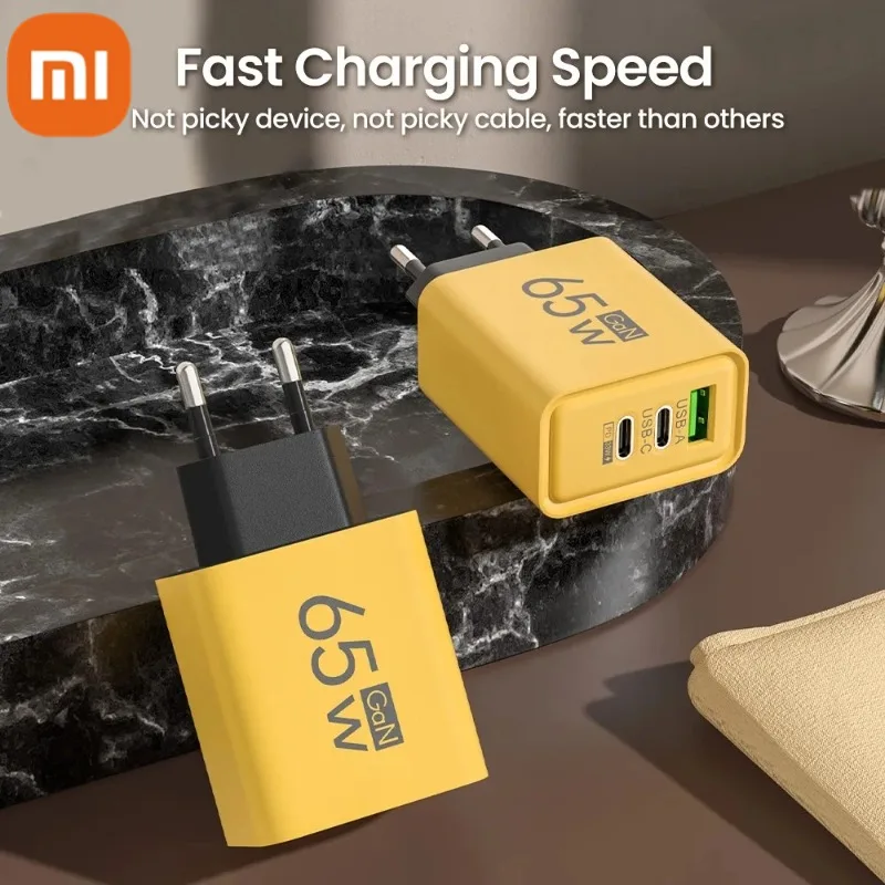 Xiaomi 65W USB Fast Charger 5 Ports PD Type C Quick Charge Phone Charger Adapter For IPhone Samsung Huawei USB C Wall Charger