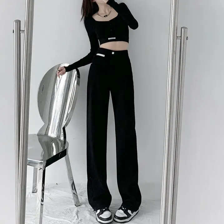 

Джинсы для женщин с высокой талией, потертые, изношенные, рваные, с потертым подолом, гранж, альтернатива, панк-рок, субкультура, обрезка, подробное лоскутное шитье