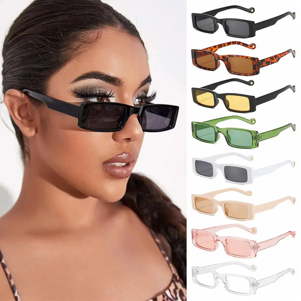 

Модные маленькие очки солнцезащитные очки прямоугольные солнцезащитные очки для женщин Квадратные Солнцезащитные очки