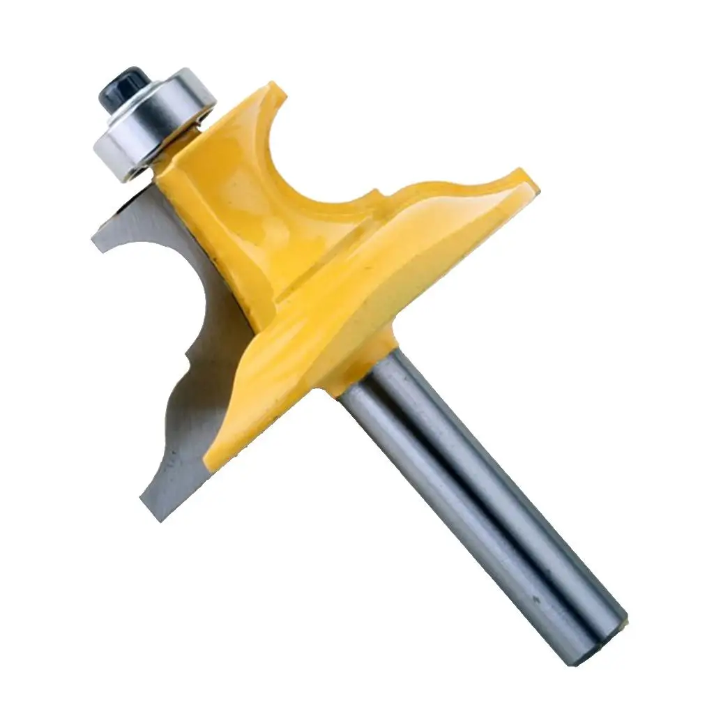 

Woodworking Router Frame Bit Large Alloy Molding Cutter Edging Tool for Curio Cabinets and Motherboards