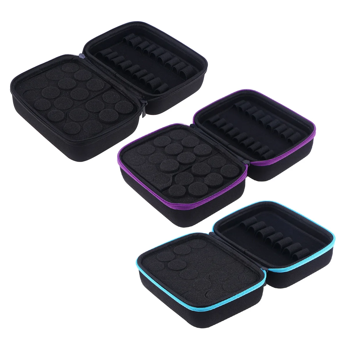 Boîte de rangement d'huiles essentielles, sac de rangement de voyage antichoc pour rouge à lèvres, parfum, couleur bleue, léger et Portable