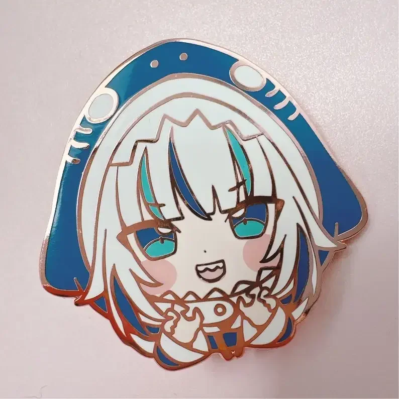 Gawr Gura Hard Enamel Pins-VTuber