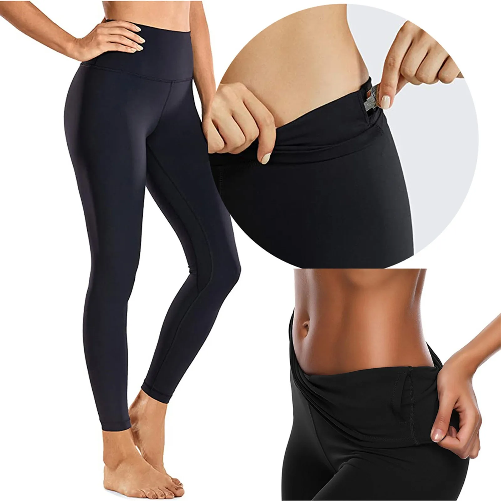

Women's Slim Fit Stretchy Yoga Leggings 2024 Fitness Seamless High Waist Gym Wear Costume Basic Style Spring Outwear Pants