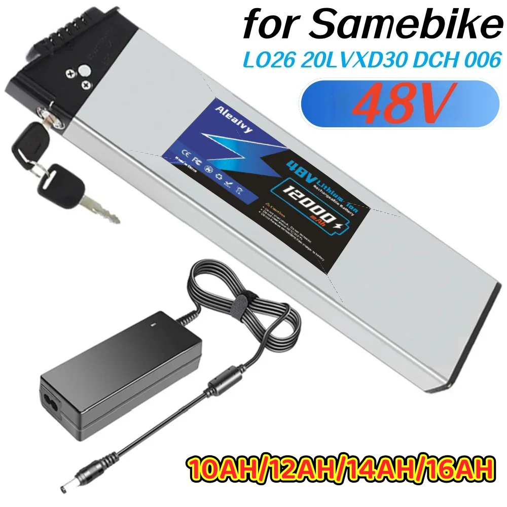 NEW Aleaivy for LAFLY X3/JINGHMA R7 R5 LO26 20LVXD Fiido M1 Folding 48V 10Ah/12Ah/14Ah/16Ah Replacement Battery.
