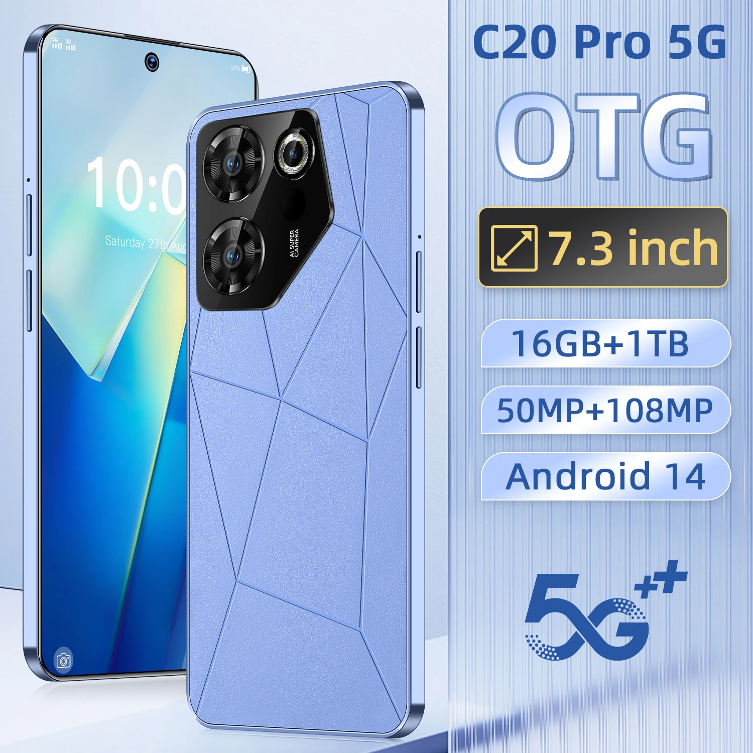 2026 New Hot Sale C20 Pro 5G original global version HQ intelligent Dimensity 9200+ 7800mAh battery dual card dual standby