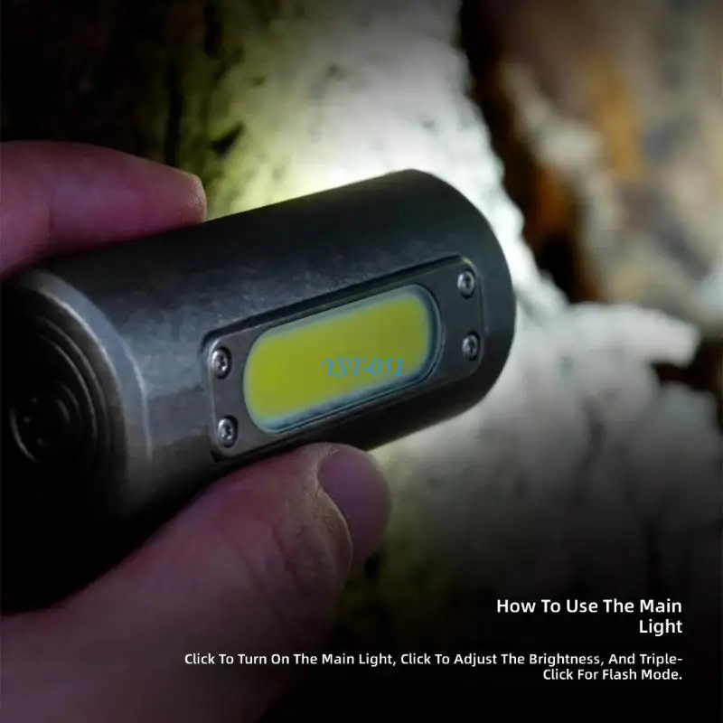 E15A USB Rechargeable Flashlight Powerful Torch Bright Keyring Torch Enduring