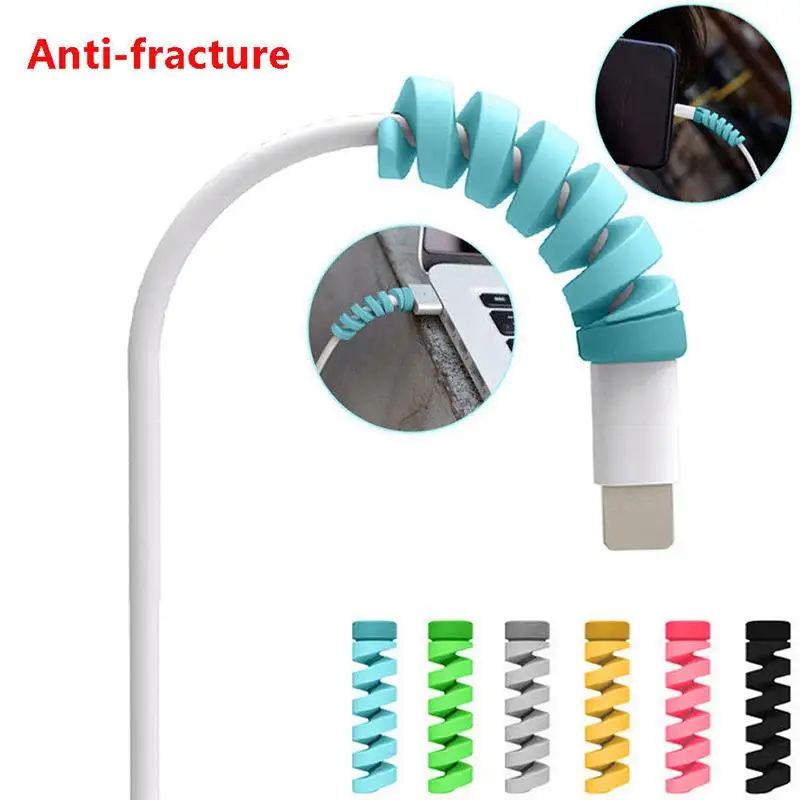 2 Chiếc Cáp Sạc Bảo Vệ Bảo Vệ Bao USB Sạc Cáp Dây Đáng Yêu Bảo Vệ Cho Điện Thoại Cáp