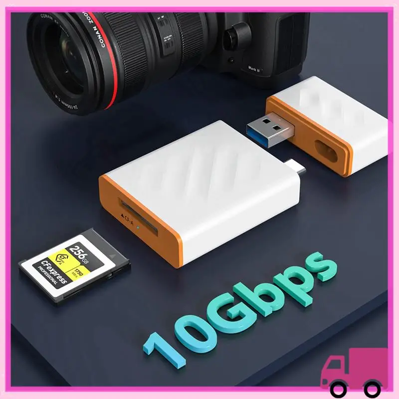 

Compact USB3.2 10Gbps Cfexpress Type A Memory Card Reader Portable Type A CF Express Memory Card Reader With USB C/USB A Port