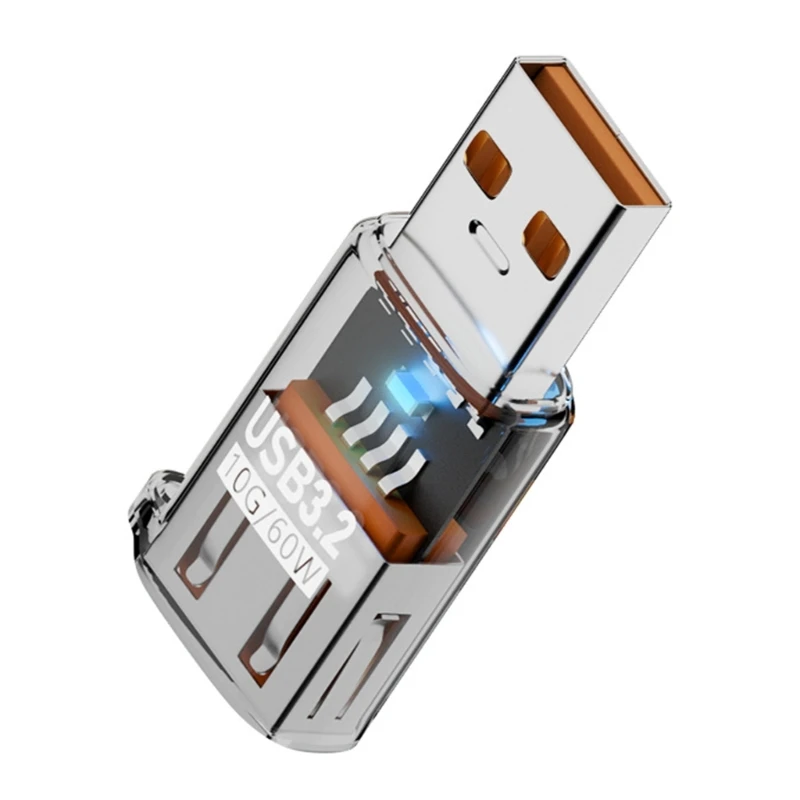  USB3.2 Adapter Support 10Gbps Data & 60W for Home Keyboards Mice Access Setups