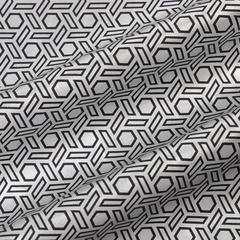 Graphene Pattern Polyester Fabric For Sewing Winter Cloth DIY Apparel Sewing Supplies Patchwork Cloth Inner Lining Fabric