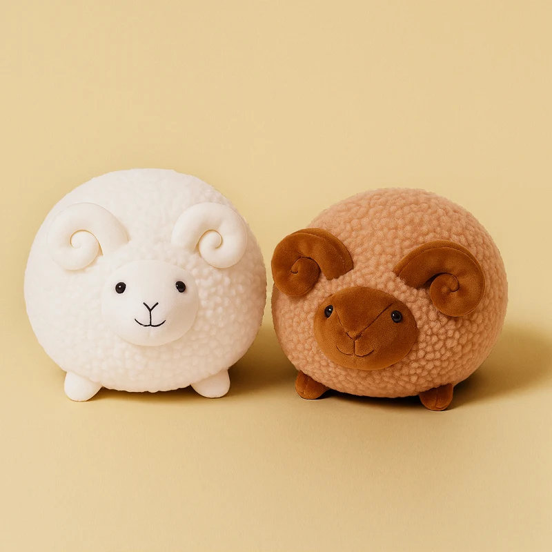 

Kawaii Fat Sheep Plush Toy Cute Little Alpaca Doll Ornament Grabbing Birthday Gift for Friends Event Decoration Soft Toy