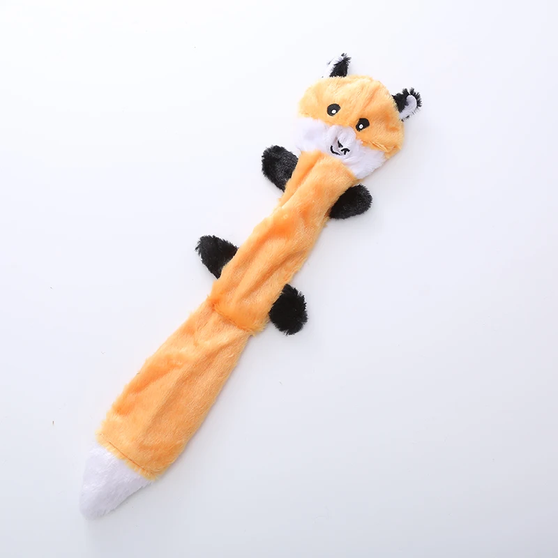 Pet dog toy Squirrel raccoon plush interactive bite resistant molar skin shell pet supplies