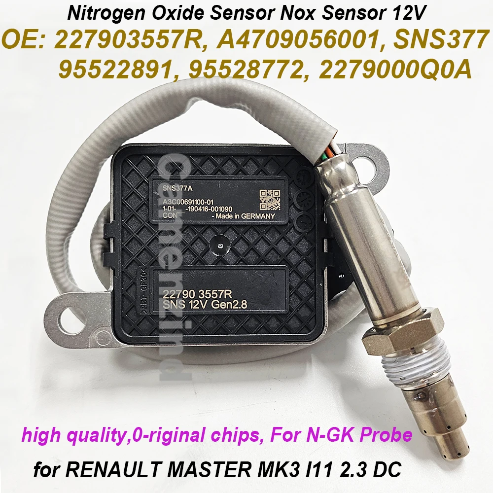 

NEW 227903557R 5WK97377 NOX Sensor For Nissan NP300 NAVARA Opel VAUXHALL MOVANO B RENAULT ALASKAN MASTER MK3 2.3 2012-2022