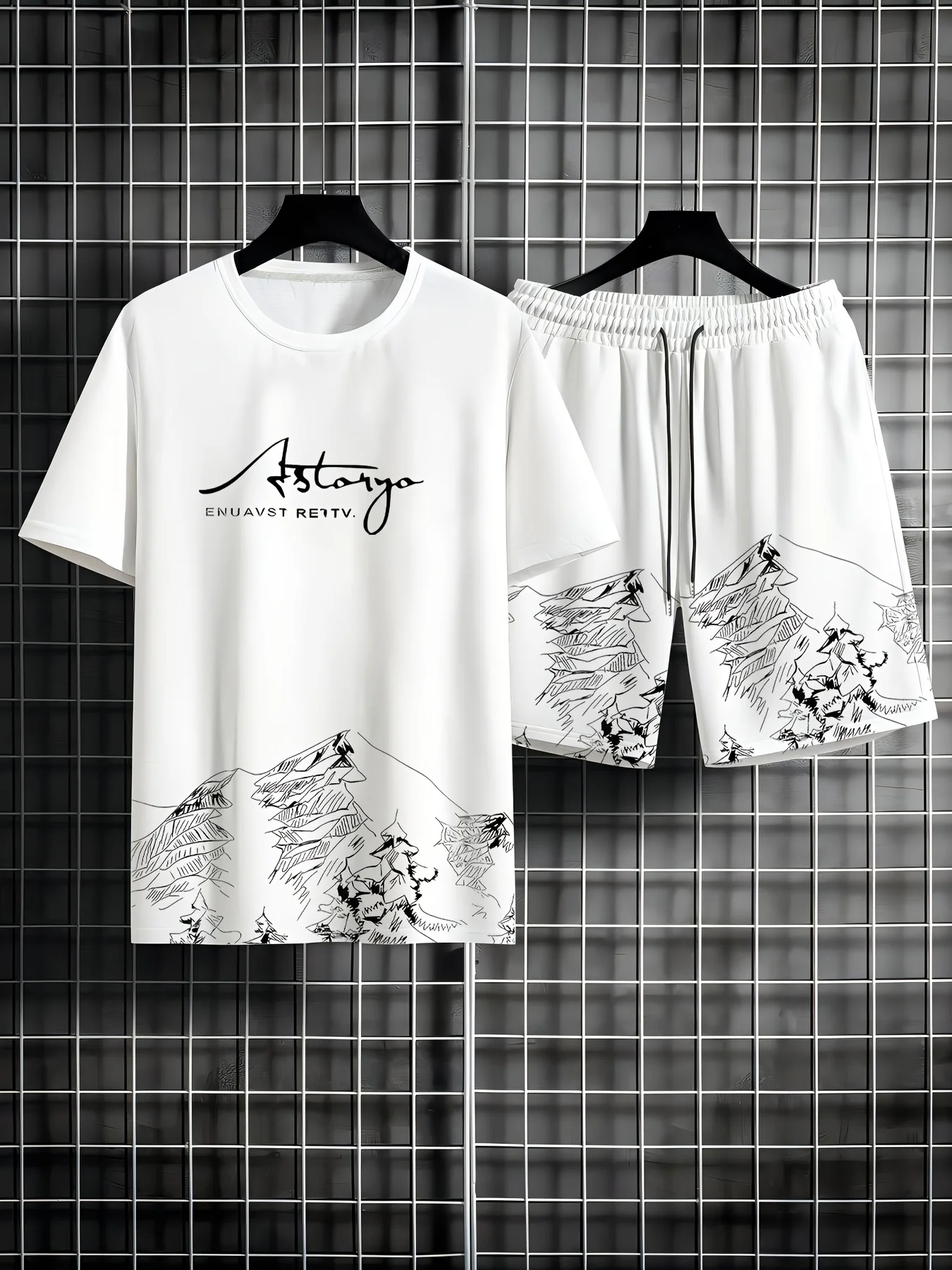 

Летний комплект футболок с принтом Iceberg, мужской комплект свободного кроя для баскетбола, спортивный комплект из двух предметов, быстросохнущая дышащая повседневная одежда