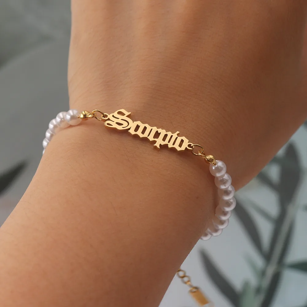 Zodiac Pearl Bracel… - image