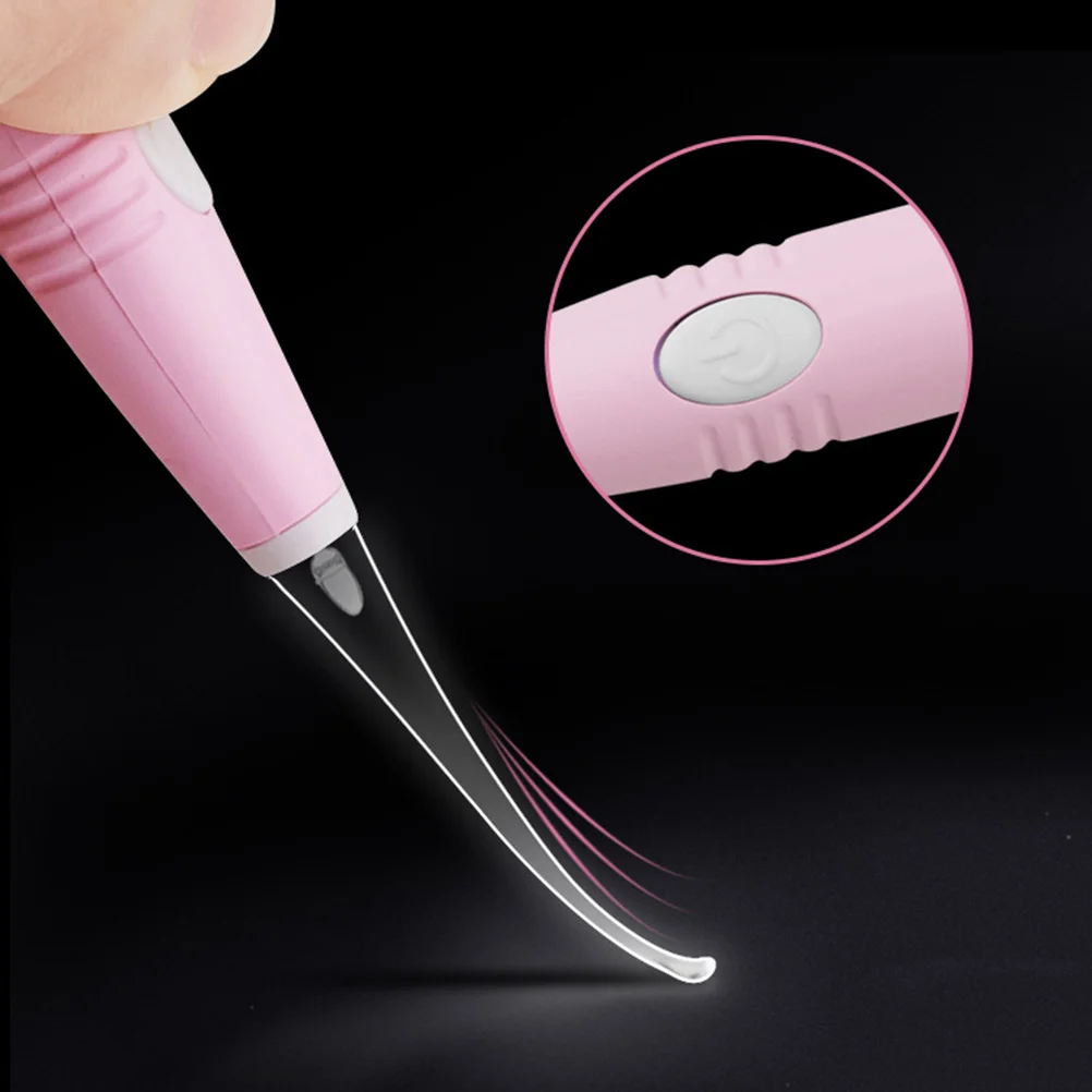 Ear Wax Remover Pick Electric LED Light Baby Earwax Tweezer Cleaner Detergent Child