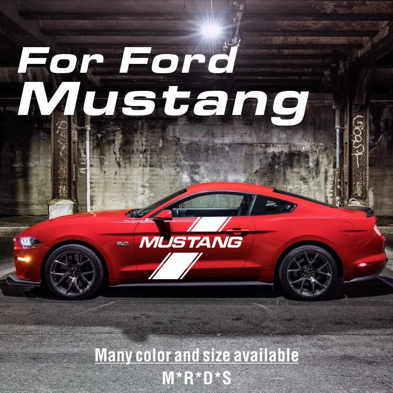 Car Body Decal Heritage Edition Side Stripe Sticker For Ford Mustang Shelby GT500 2022 2015-On