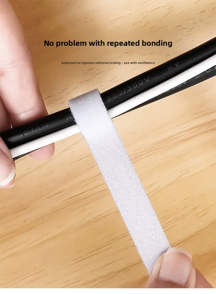 Reusable Cable Ties Cord Organizer Straps for Desk Computer Wire Management Adjustable Length Multi Purpose