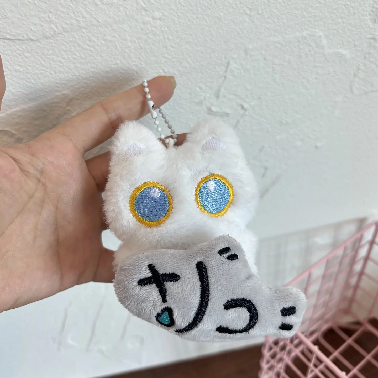 Nette Plüsch Big Eyed Schwarze Katze Puppe Anhänger Mädchen Rucksack Puppe Anhänger Paar Tasche Schlüsselbund Telefon Charms Tasche Anhänger Zubehör
