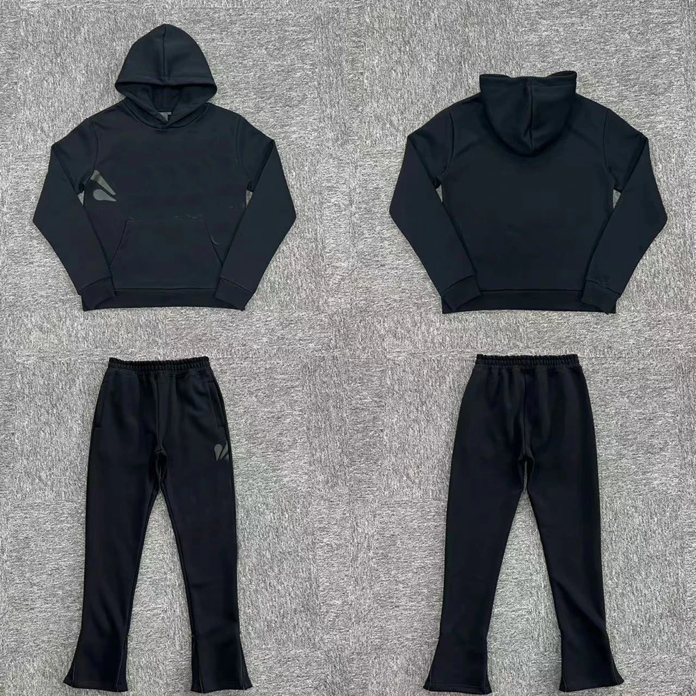 

SY-84 Jogging Streetwear Hoodies Trousers Set Tracksuit Men Clothing Y2k Cotton Sweatshirts Tops Pants Mens Clothes Black