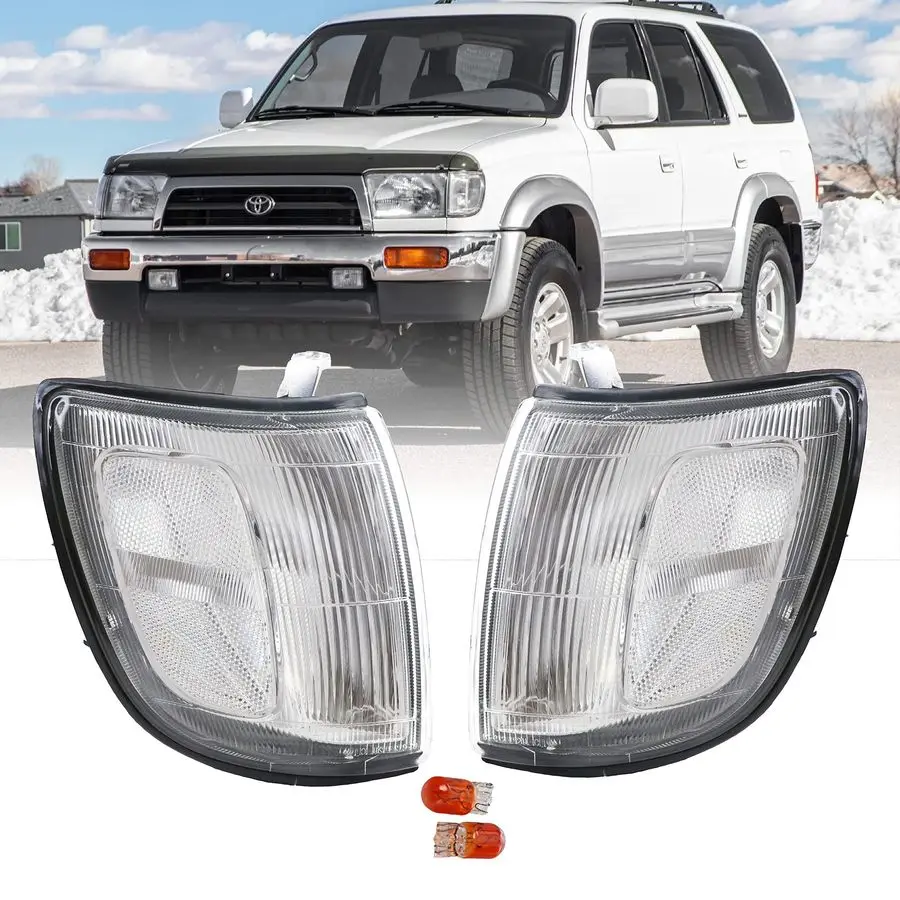

DEPO 9698 4Runner Corner Lights Front Cornering Parking Turn Signal Lamp Set Left Right Compatible with 19961998 Toyota 4 Runner