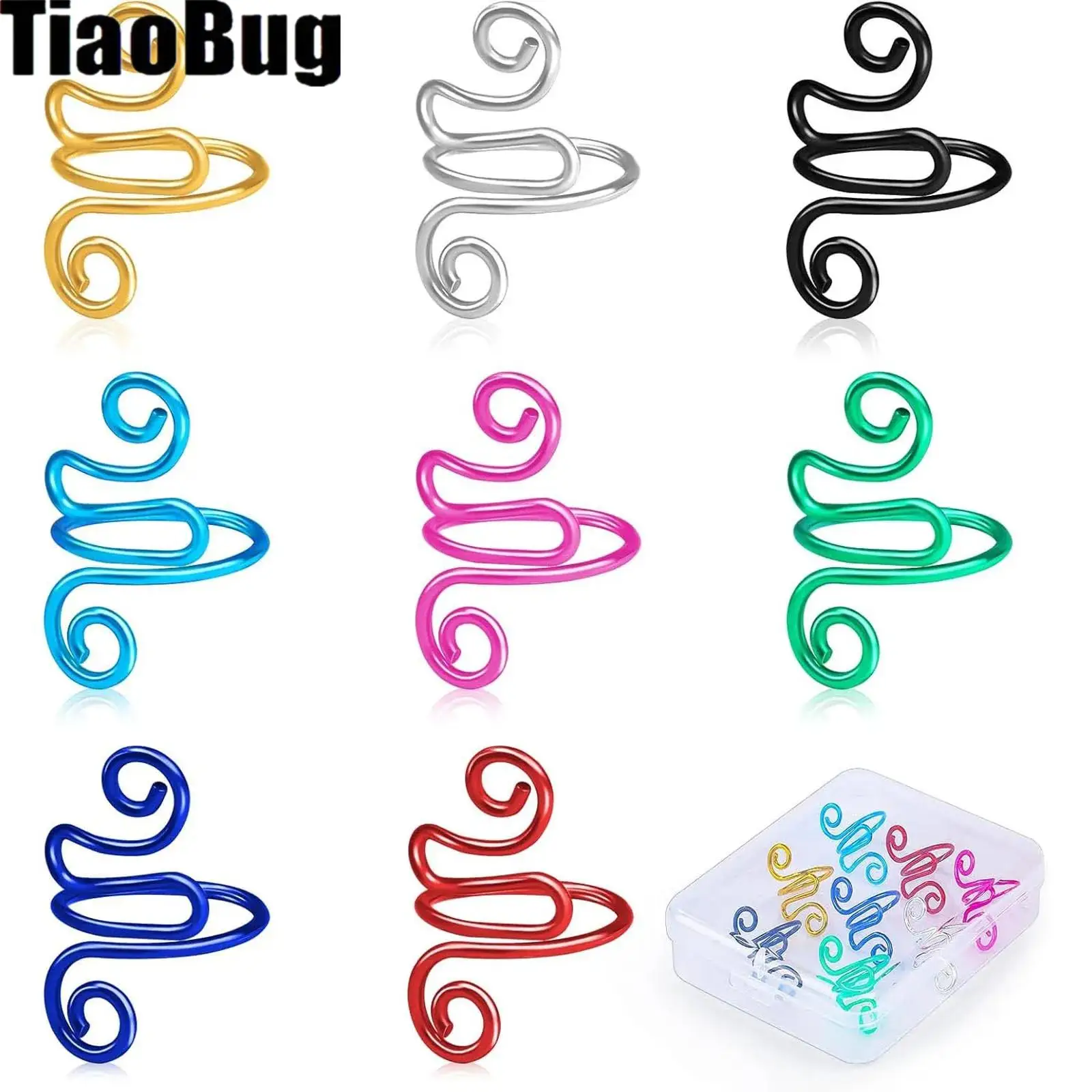 Adjustable Yarn Tension Ring for Crocheting Knitting Loop Open Finger Yarn Guide Crochet Accessories Finger Ring
