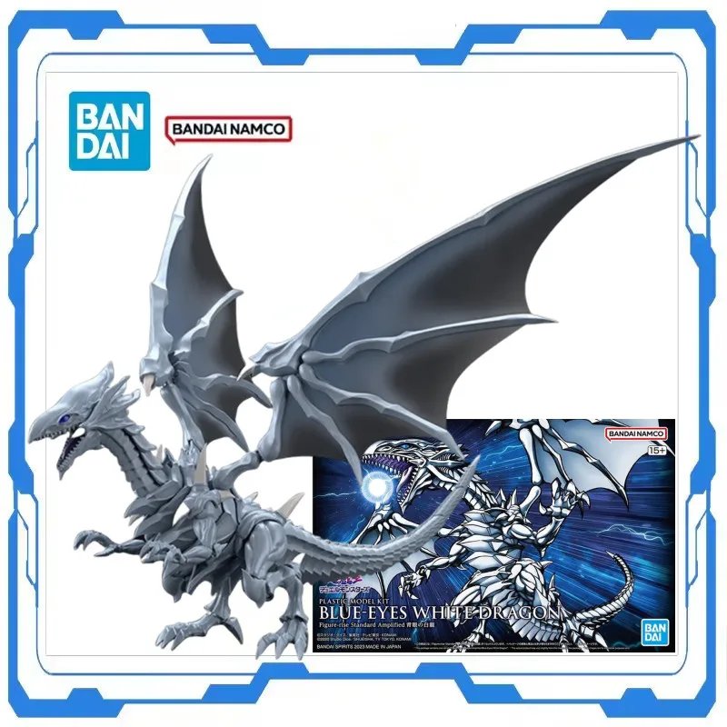 

Original Bandai Genuine Yu-Gi-Oh! Blue-Eyes White Dragon Figure Assemble Model FRS Kit Anime Action Desktop Ornament Toy For Kid