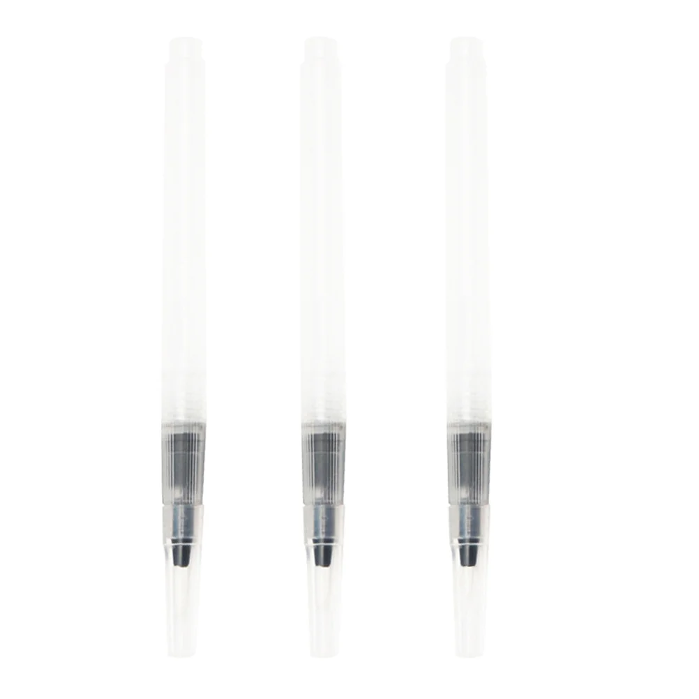 

3pcs Watercolor Brush Water Soluble Colored Pens Large Capacity Lightweight Portable Water Storage Pens School Art Supplies