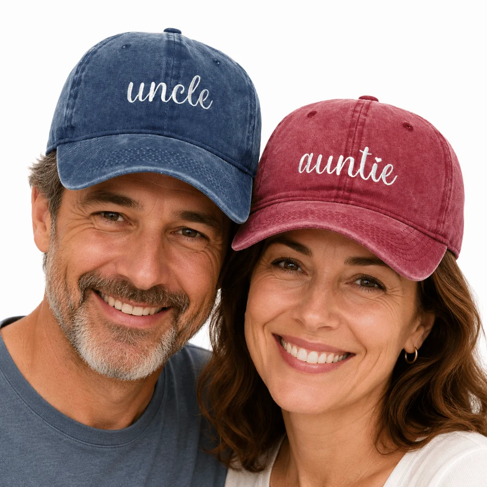 Washed Cotton Uncle Auntie Matching Caps Adjustable Vintage Couple Baseball Hats Breathable Casual Outdoor Sunscreen Hats