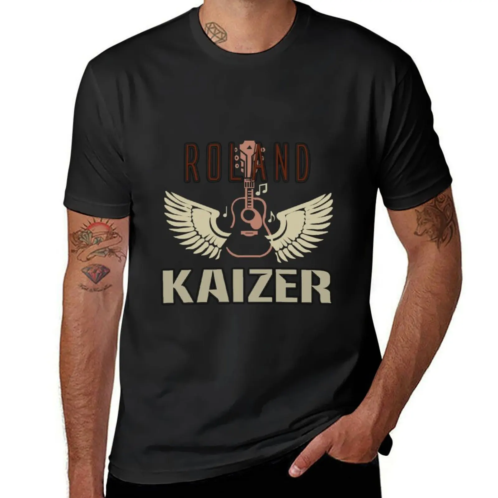 Roland kaiser T-Shirt graphics summer clothes fitted t shirts for men