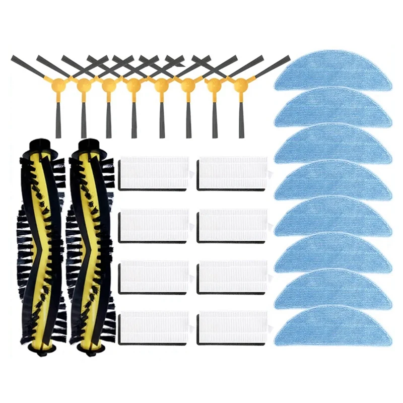 Tesvor m2,ロボット掃除機,メインサイドブラシ,HEPAフィルター用の交換部品