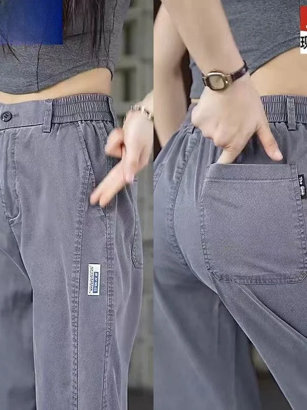 

Новые мужские джинсы из лиоцелла 2025 года: летние, тонкие, свободные, прямые, повседневные, износостойкие, дышащие, комфортные