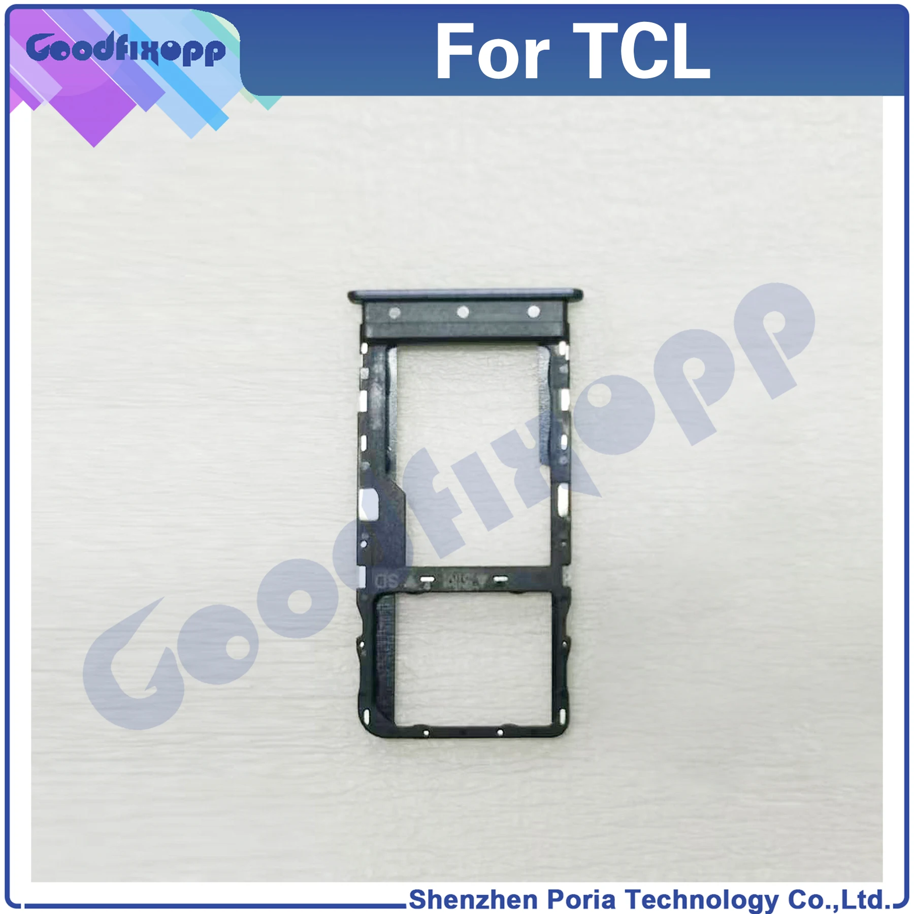 For TCL NxtPaper 11 9466X 9466 SIM Card Tray Slot Holder Adapter Socket Parts Sim Tray Holder Repair Parts Replacement