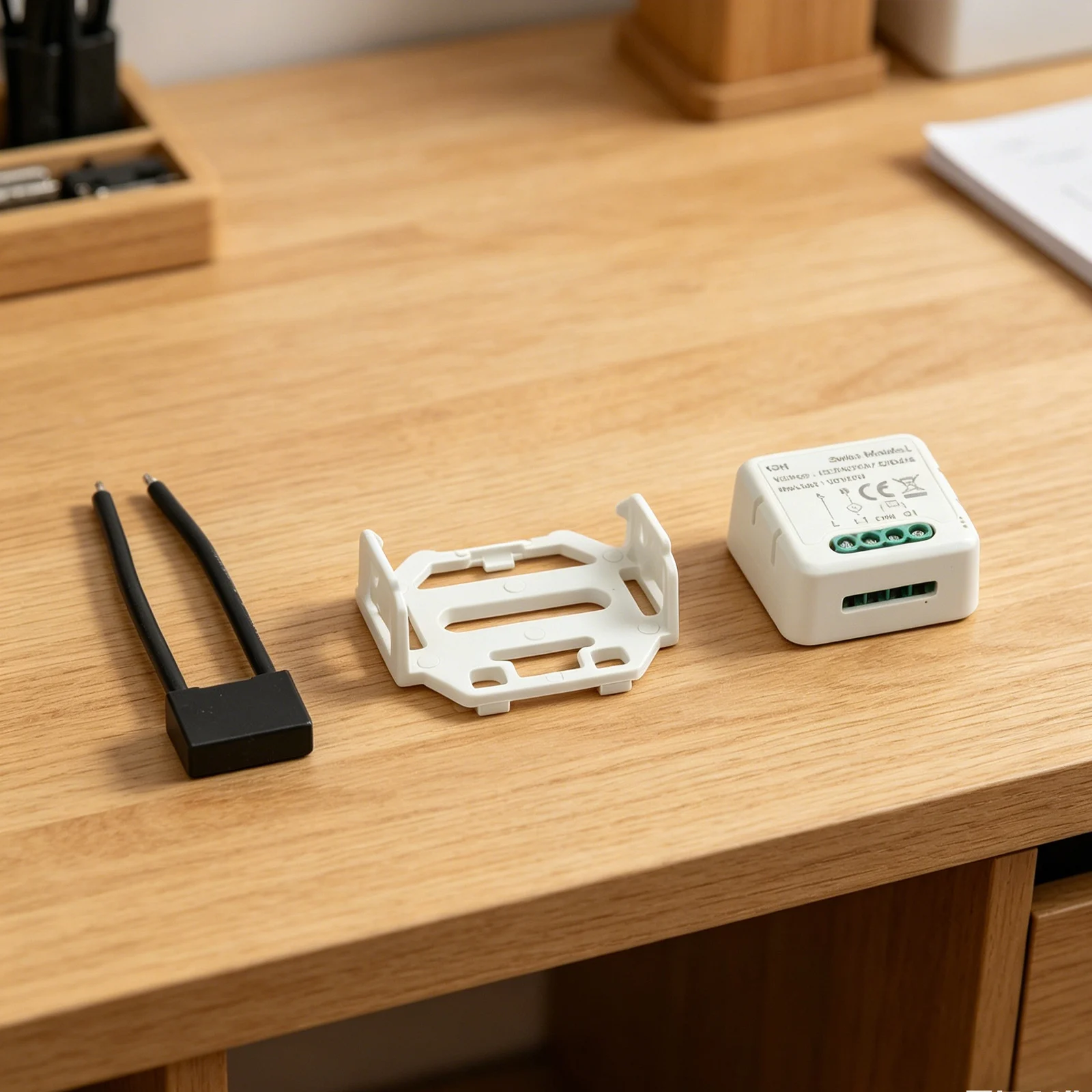 Compact 230V Smart Relay Module for Tuya App No Neutral Wire Needed for Space Efficient Home Automation Installations