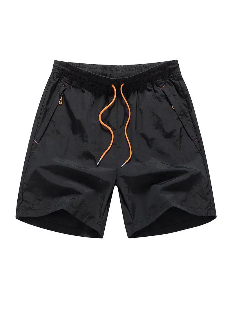 Summer Casual Loose Beach orts for Men Polyester Fiber Straight Leg mid Low Waist ort Pants Youthful Vitali Sle All S...