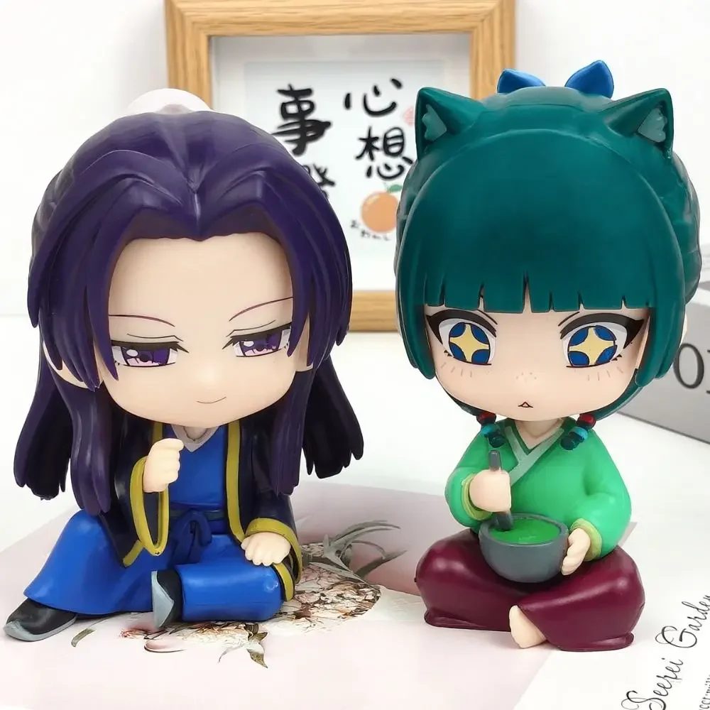 

The Apothecary Diaries Maomao Jinshi Mini Figure Q Version Anime Periphery Kawaii Sitting Toys Desktop Car Ornaments Model Gifts