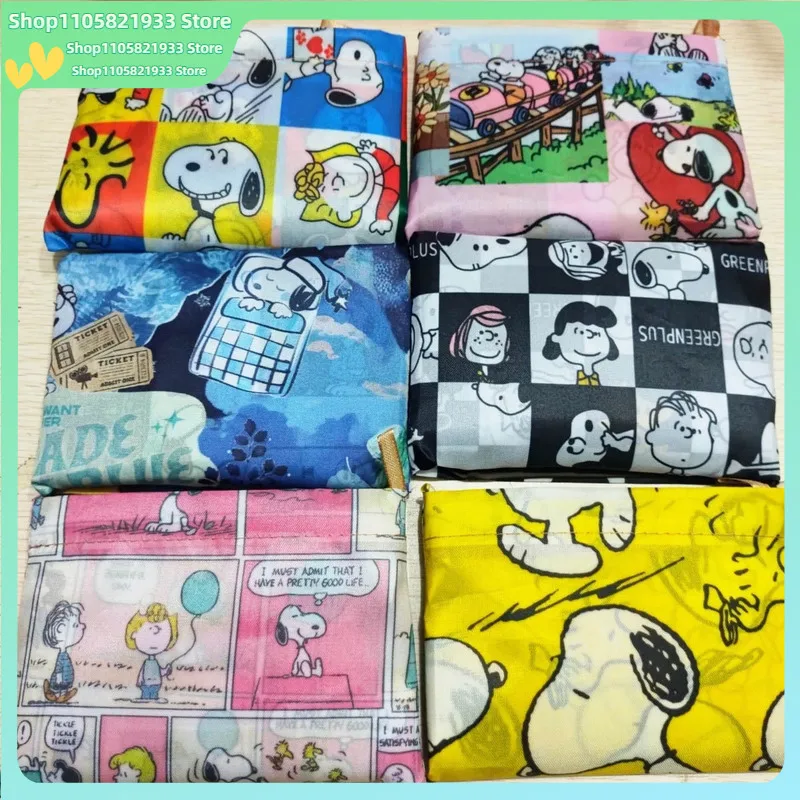 Cartoon Snoop Y Folding Shopping Bag Cute Cartoon Reusable Eco Friendly Tote Bag For Daily Grocery Storage Gifts Hot Selling